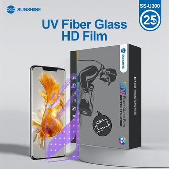 SUNSHINE SS-U300 UV Fiber Glass Folie pro Smartphony Pack 25 kusů