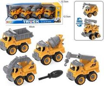 Zestaw 4 pjazdów budowlanych do rozkręcania