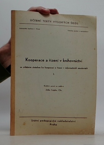 Kooperace a řízení v knihovnictví