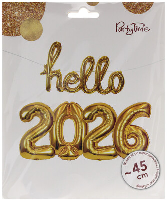 Balon foliowy Hellp 2026 45 cm Party ARPEX BLF7181