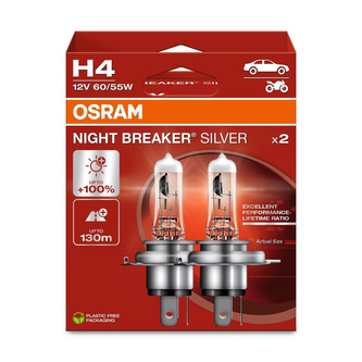 Autožárovky H4, 12V, 60/55W, Night Breaker Silver (2ks)