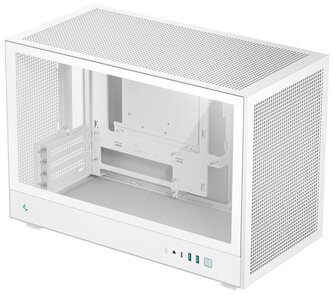 DEEPCOOL skříň CH260 / microATX / 2 x USB 3.0 / USB-C / mesh panel / tvrzené sklo / bílá