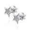 NB-3609 Stříbrné šroubovací náušnice hvězdičky