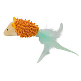 Myš "MAX" s rolničkou a peříčky 9 cm, HipHop Cat