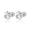 NB-3226 Stříbrné šroubovací náušnice čtyřlístky