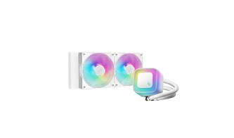 DEEPCOOL Vodní chladič LE240 WH V2, ARGB, 2x120mm, AM5, LGA1851, bílá