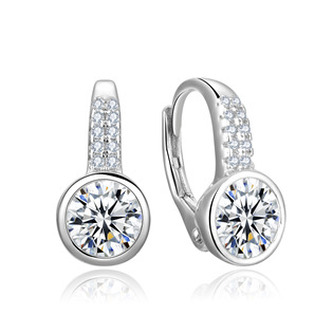 NB-3775 Stříbrné náušnice se zirkony