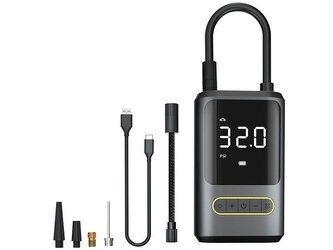 Digitální bezdrátový kompresor 80W, 2 x 2000mAh, 150PSI/10bar