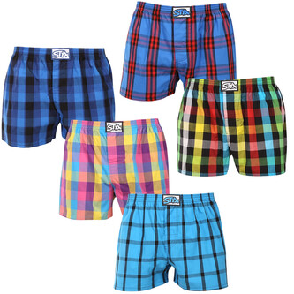 5PACK pánské trenky Styx klasická guma vícebarevné (5A0112346) XXL