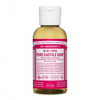 Dr. Bronner´s Tekuté universální mýdlo ALL-ONE! Rose 60ml Dr. Bronner's