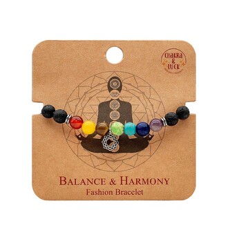 Korálkový náramek s přívěskem Chakra