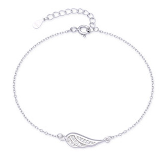NB-1319 Dámský stříbrný náramek andělské křídlo
