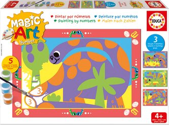 EDUCA Malování podle čísel: Dinosaurus