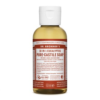 Dr. Bronner´s Tekuté universální mýdlo ALL-ONE! Eukalyptus 60ml Dr. Bronner's