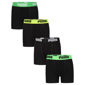 4PACK chlapecké boxerky Puma černé (701236149 001) 164