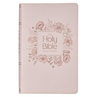 KJV Bible Giant Print Faux Leather, Pink