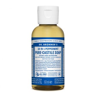 Dr. Bronner´s Tekuté universální mýdlo ALL-ONE! Peppermint 60ml Dr. Bronner's