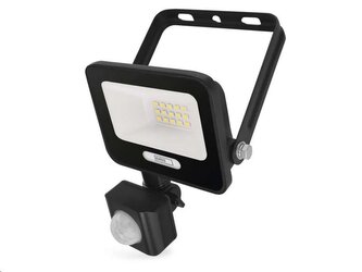 LED reflektor GLARO EMOS ZS2314B s pohybovým čidlem, 10 W, černý, IP54, 1000 lm, neutrální bílá