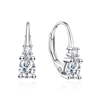 NB-3337 Stříbrné náušnice s čirými zirkony