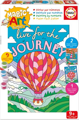 EDUCA Malování podle čísel: Loď a Horkovzdušný balon