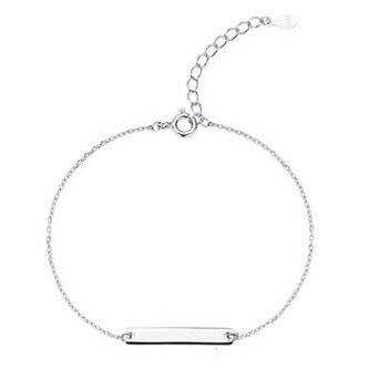 NB-1080 Dámský stříbrný náramek s destičkou