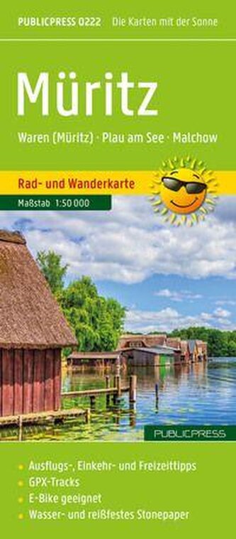 Müritz, Rad- und Wanderkarte 1:50.000, Publicpress