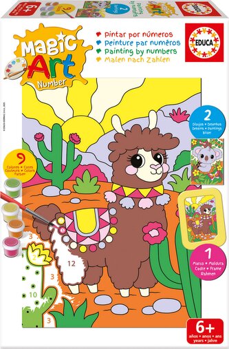 EDUCA Malování podle čísel: Koala a Lama