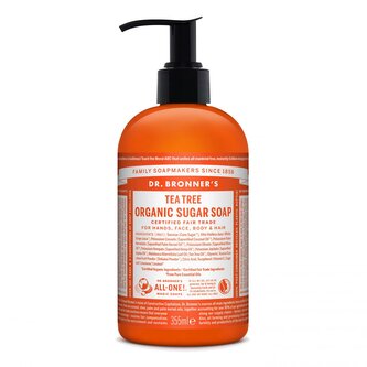 Dr. Bronner´s Tekuté mýdlo na tělo i vlasy  Teatree 355ml Dr. Bronner's
