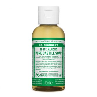 Dr. Bronner´s Tekuté universální mýdlo ALL-ONE! Mandle 60ml Dr. Bronner's