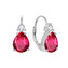 NB-3266 Stříbrné náušnice rubínové slzičky