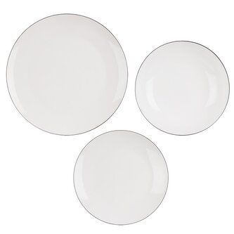 Sada jídelní porc. Decora kulatá 18 ks