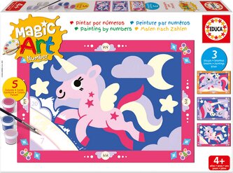 EDUCA Malování podle čísel: Jednorožci