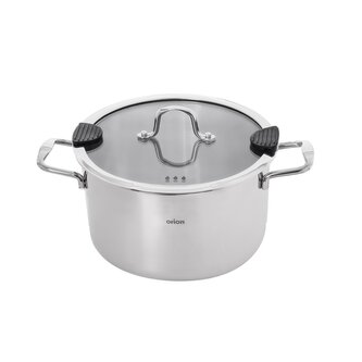 Kastrol nerez VENICE 6,2 l poklice sklo