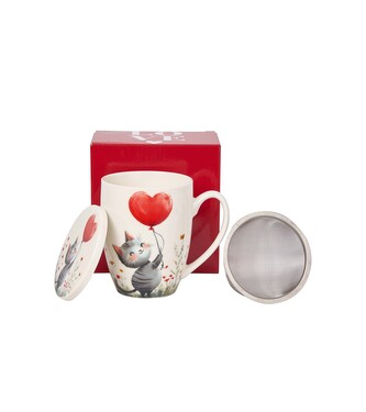 Kubek z zaparzaczem KOT Z BALONEM