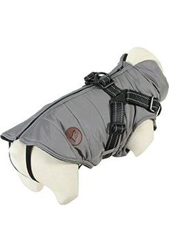 Obleček bunda pro psy S POSTROJEM černá 45cm Zolux