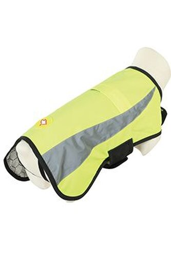 Obleček bunda pro psy REFLEXNÍ žlutá 55cm Zolux