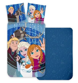 Dětské bavlněné povlečení FROZEN FRIENDS 140x200