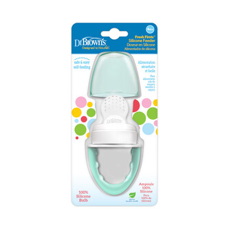 Dr.Browns TF006 Silikonowy gryzak do podawania pokarmu zielony