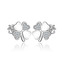 NB-3283 Stříbrné náušnice čtyřlístky