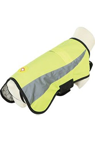Obleček bunda pro psy REFLEXNÍ žlutá 65cm Zolux