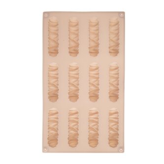 Forma silikon tyčinky kulaté 12 béžová