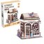 Uliczny zakątek drewniane puzzle 3D księgarnia