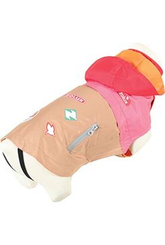 Obleček pláštěnka pro psy VINTAGE růžová 45cm Zolux