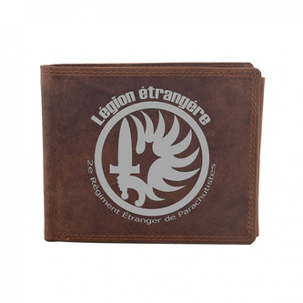 Kožená peněženka Striker Legion étrangére - hnědá