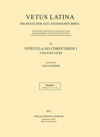 Vetus Latina - Epistula ad Corinthios I