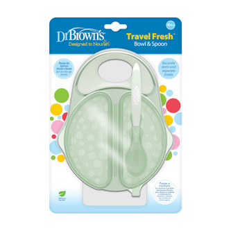 Dr.Browns TF010 Miseczka z łyżeczką do karmienia w podróży