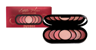 ParisAx Paletka 6 očních stínů + 1 rozjasňovač (Red copper/Gold)