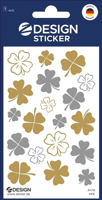 Naklejki dekoracyjne Z-Design - koniczynki 4415