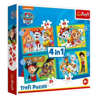 Trefl Puzzle 4v1 Tlapková patrola, věk: 4+