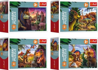 Trefl Puzzle 20 miniMAXI Prozkoumejte svět dinosaurů, věk: 3+